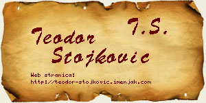 Teodor Stojković vizit kartica